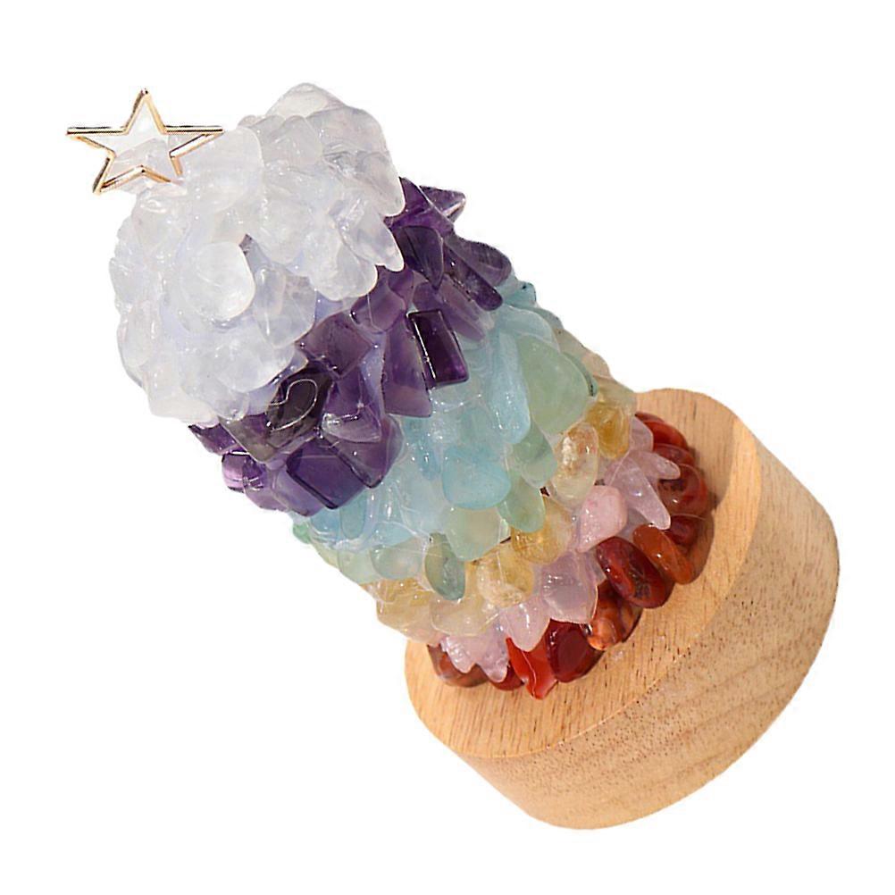 USB Powered Natural Crystal Night Light Bedside Lamp For Home Decoration Assorted Color Modern Design 1Pcs