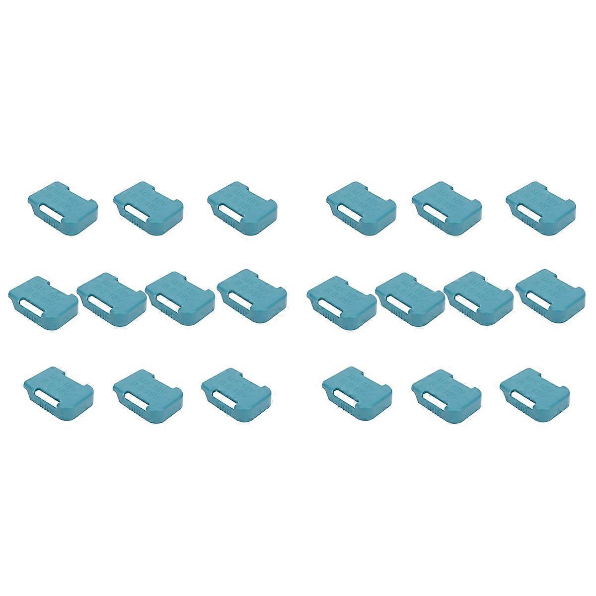 10Pcs Battery Storage Rack Battery Holder Case for 18V (Blue)