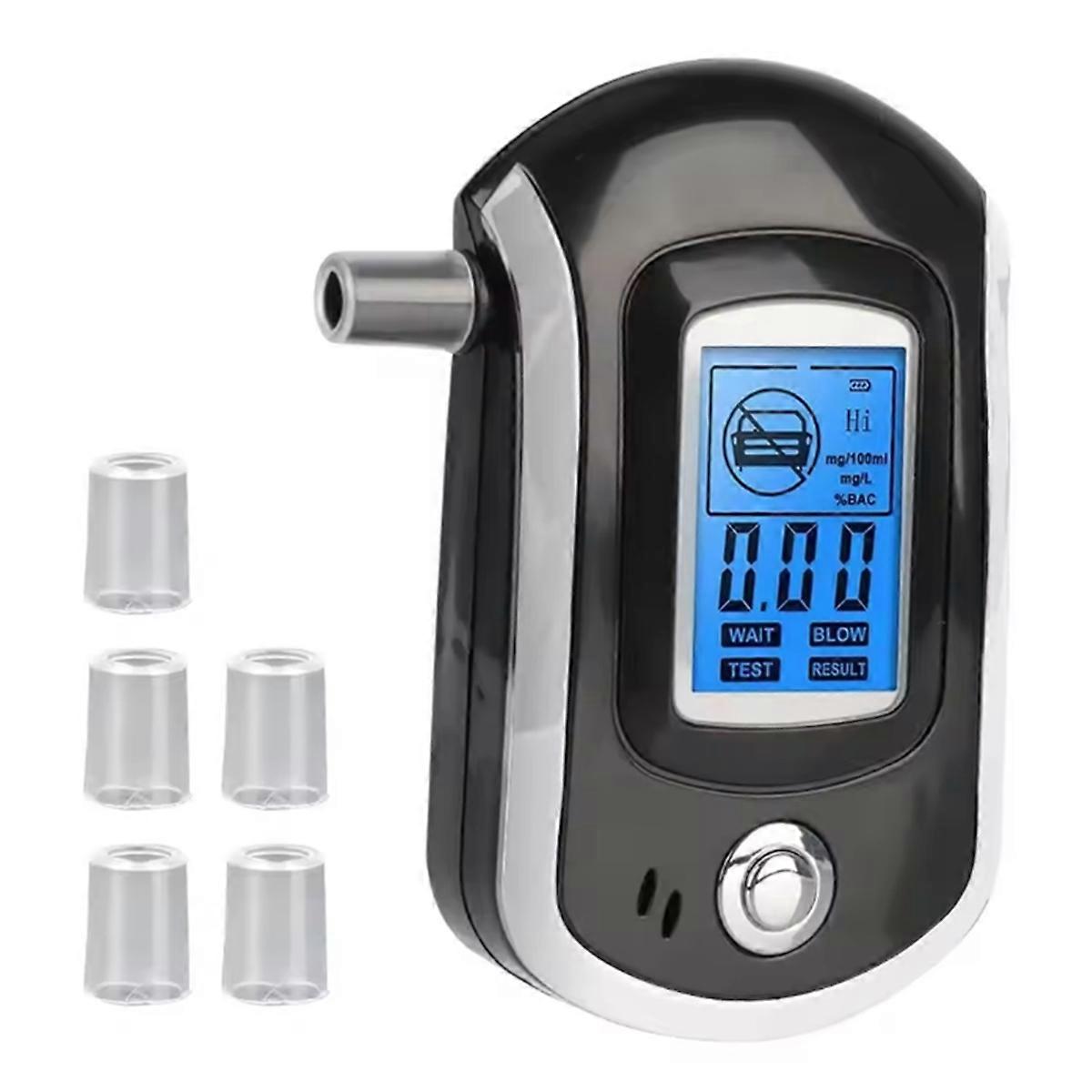 Mini Manual Digital Breath Alcohol Tester LCD Screen