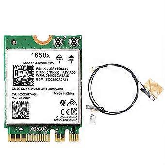 For 1650X WiFi Card+AX200 3000Mbps 2.4G 5G 6+BT 5.1 for Win11