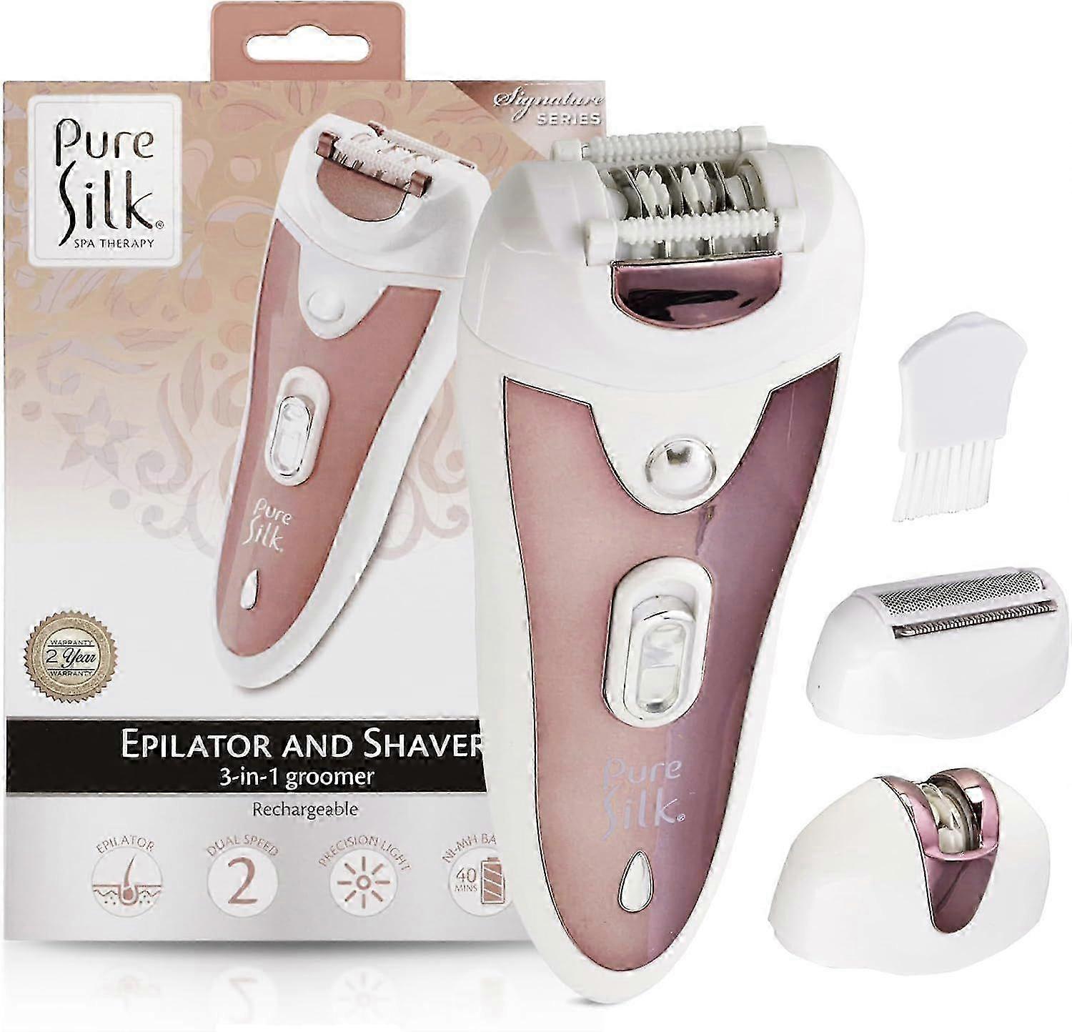2025 Latest Model 3-in-1 Epilator Shaver - Dual Epilator Heads, Foil Shaver,
