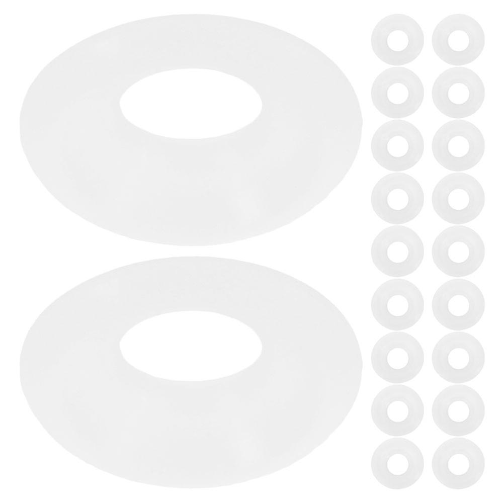 Replacement Swing Bottle Gaskets 50Pcs For Soda Bottles Home Use Reliable Sealing White