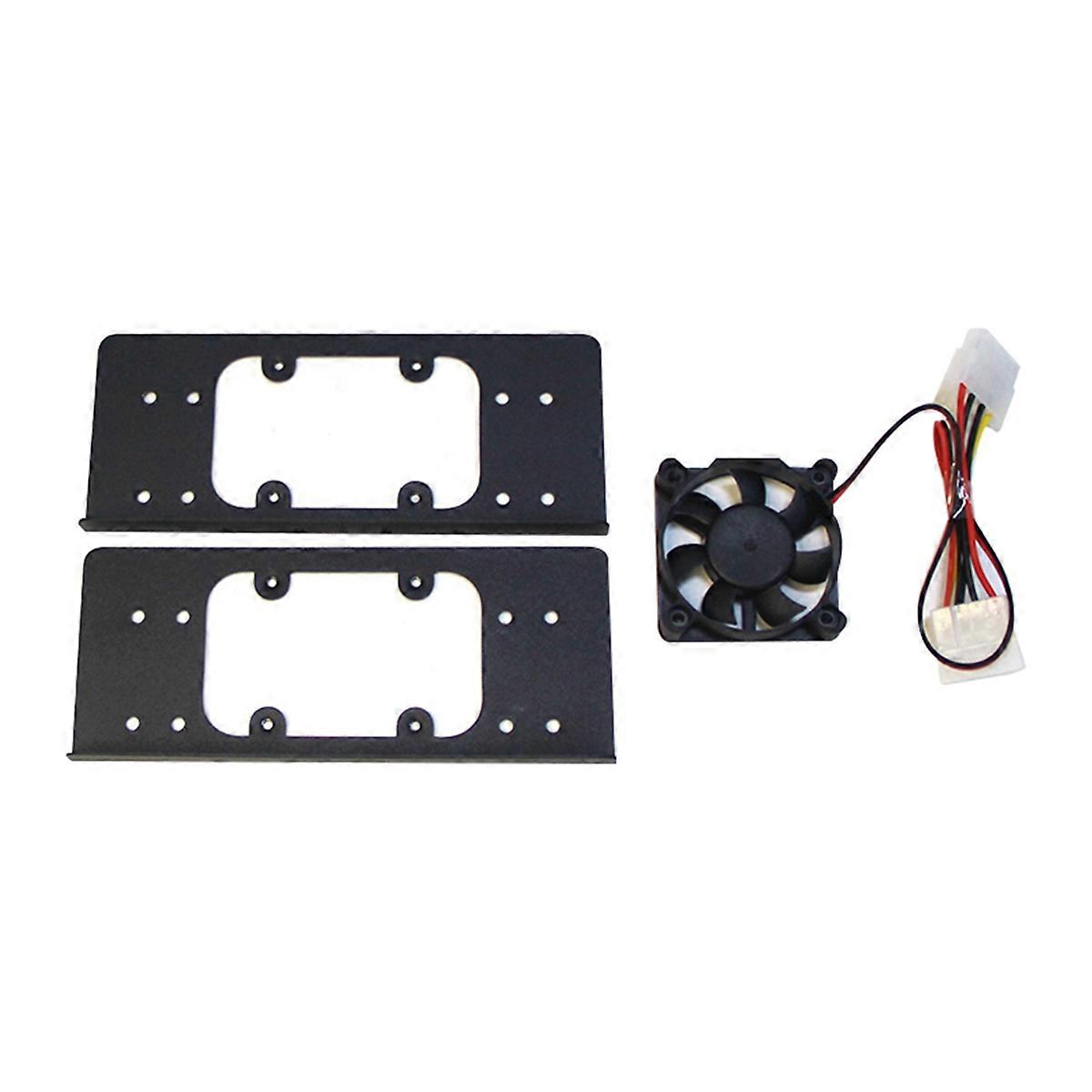 Computer Case Built-in Hard Disk Bracket Metal 3.5Inch Hard Disk Superimposed Expansion Can Be Installed Cooling Fan