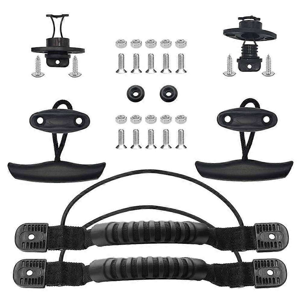 Kayak Handle Replacement Kit Canoe Boating Outdoor Abs Rubber Stable 1Set