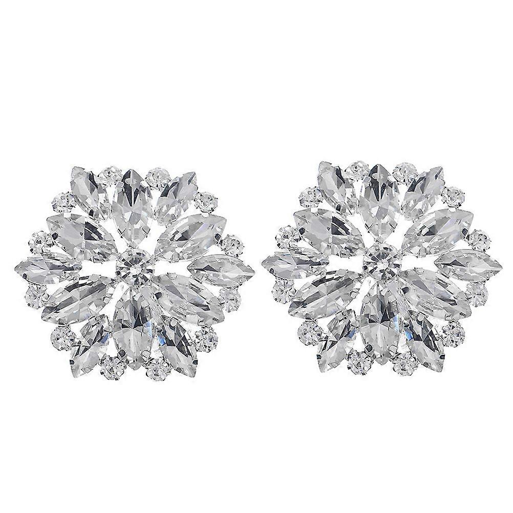 Decorative Shoe Clip 1Pair Rhinestone High Heel Shoe Buckle