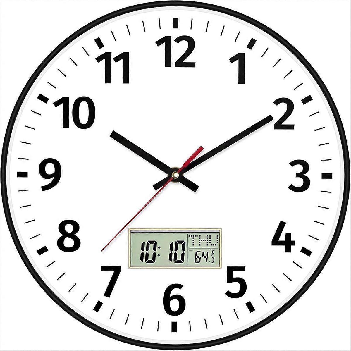 Digital Wall Clock with Time