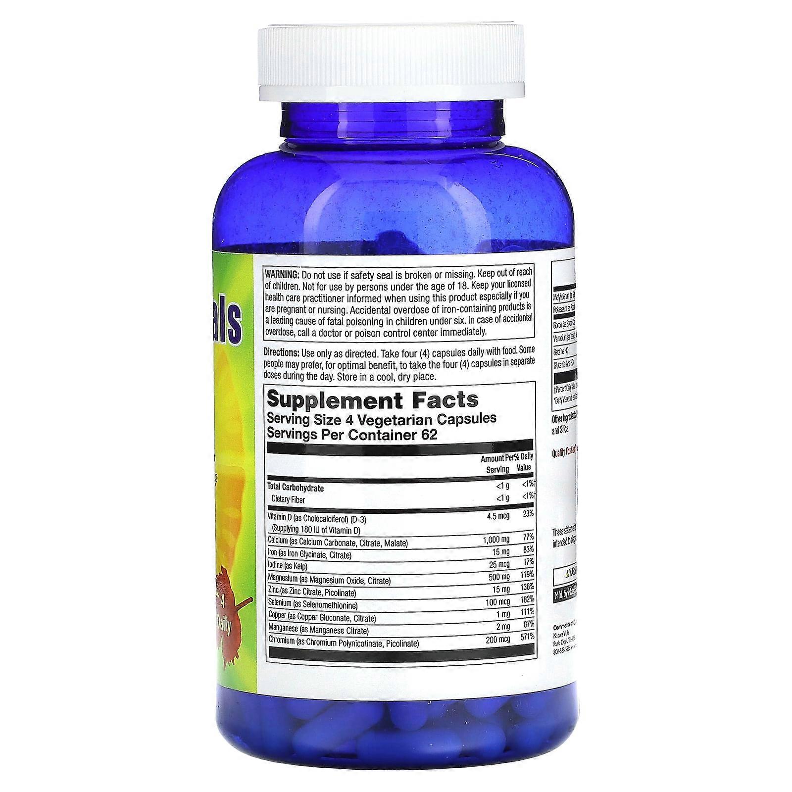 Mega Minerals, 250 cápsulas vegetarianas