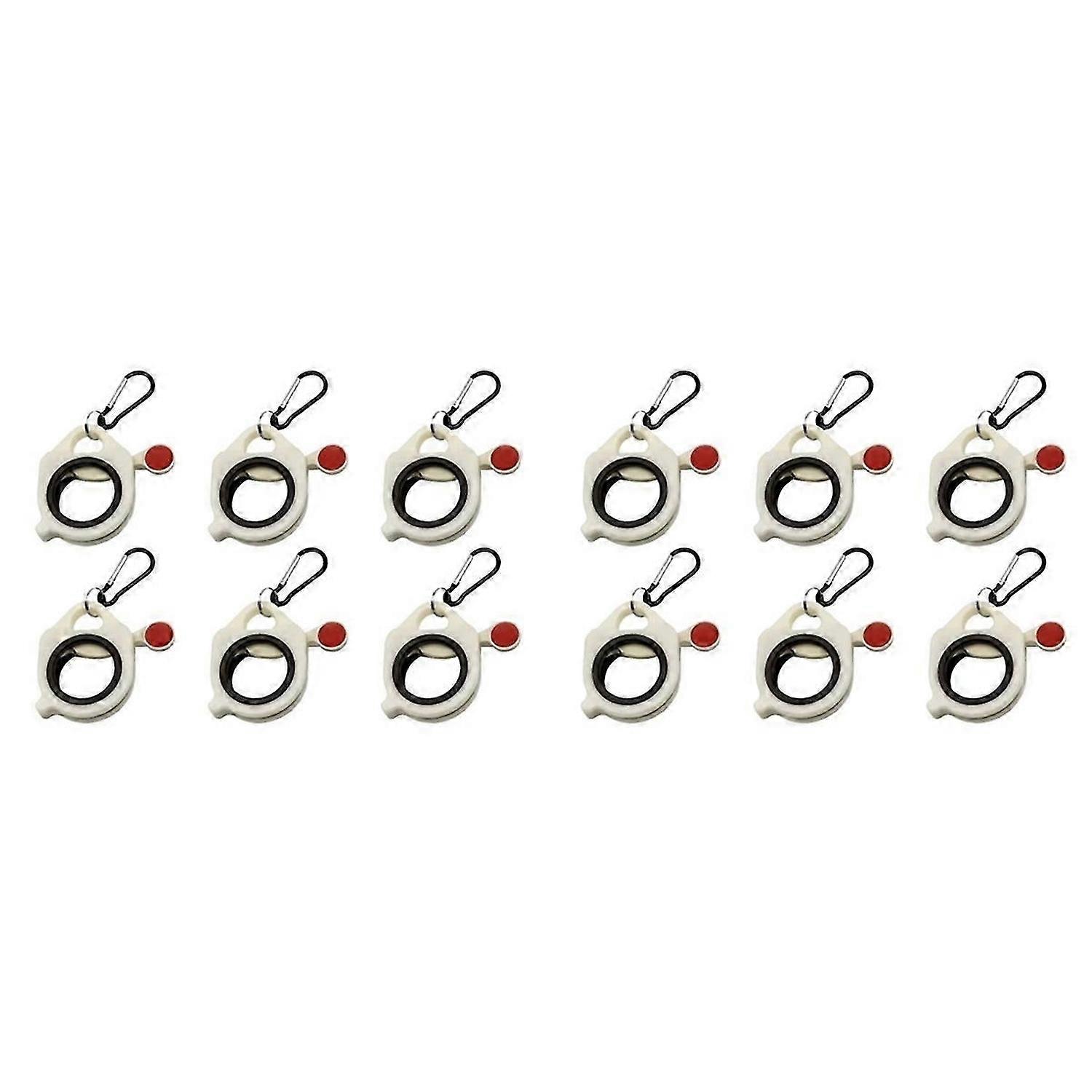 12pcs Fluorescent Cable Tie Organizer Storage Cable Tie Holder Portable Cable Tie Storage Tool