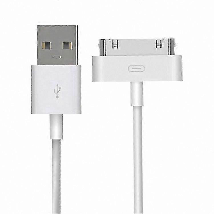 1m USB Charging Cable for , , and iPod Touch (White)