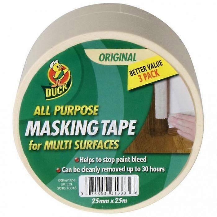 Duck All Purpose Masking Tape (Pack Of 3)