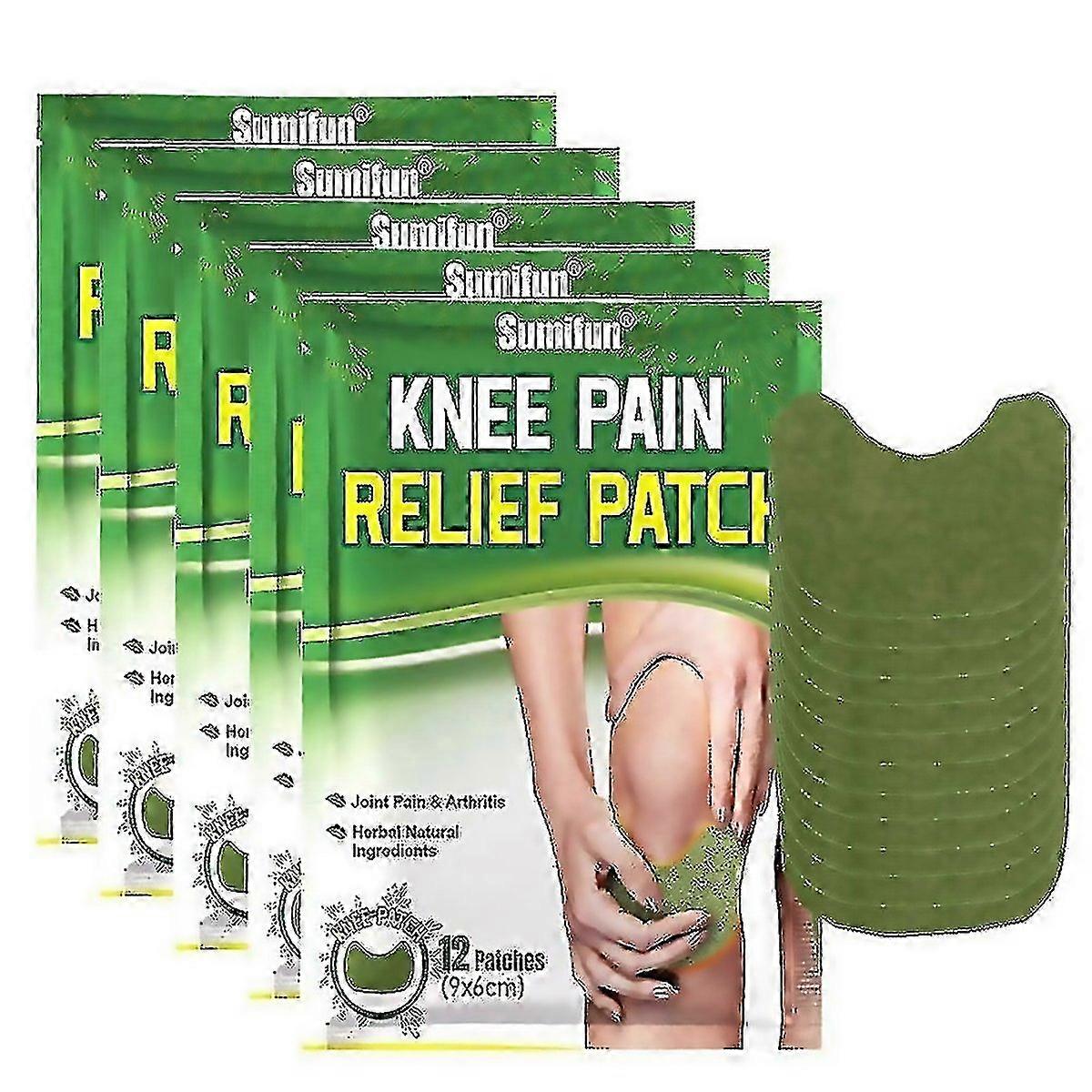 For 60pcs Knee Pain Relief Patch Wormwood Hot Patch Heating Patch