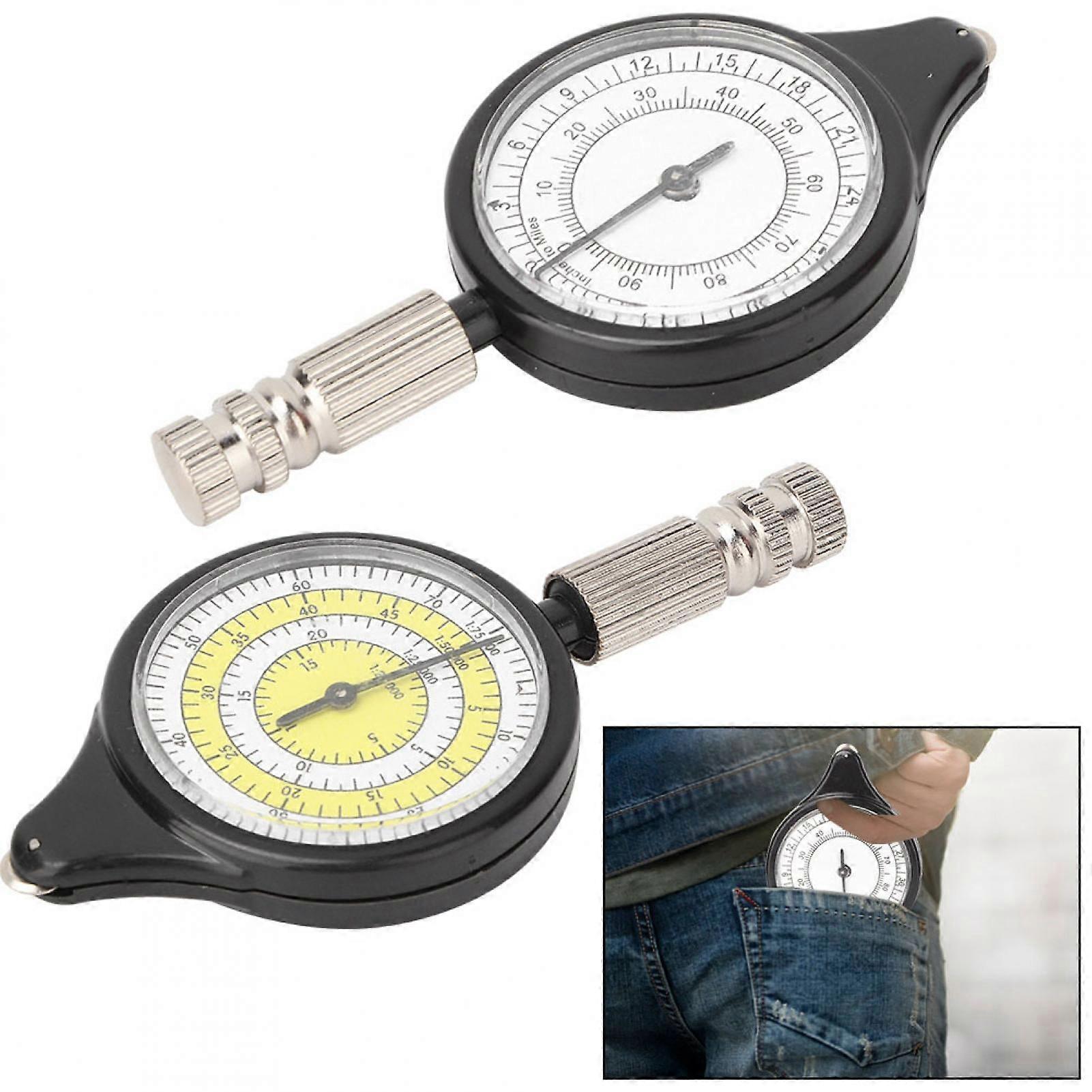 Mini Outdoor Map Measurer Distance Caculator Mapping Tool Metal Wheel