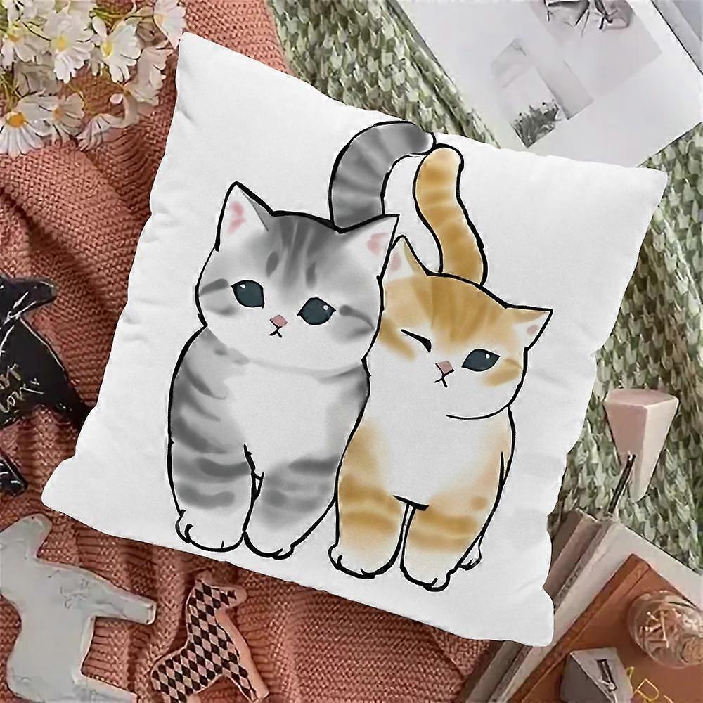 v482韓国の猫のクッションカバーホームデコレーションスロー枕カバー装飾的な高級寝枕部屋の装飾アイテムクッションgg482