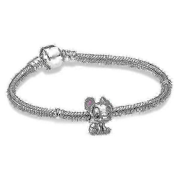pandora argento sterling disney lilo stitch fascino bracciale argento