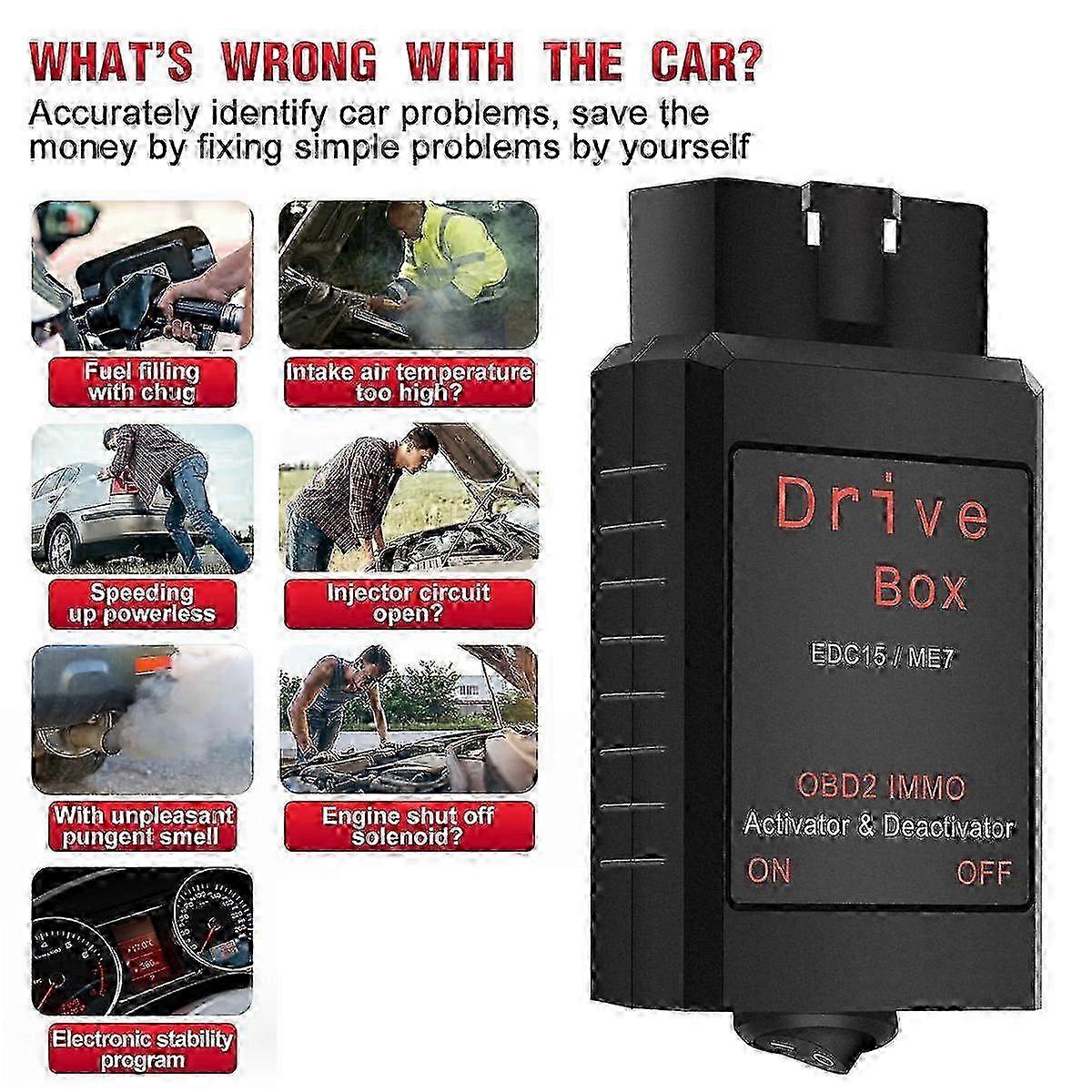 Drive Box for EDC15 ME7 OBD2 IMMO Deactivator Activator