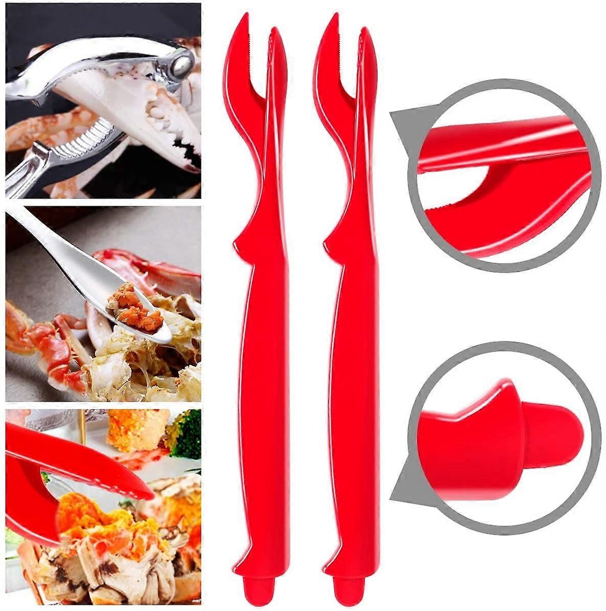 Generic 12Pcs Seafood Tools Crab Crackers Nut Cracker forks Set Opener Shellfish Lobster,Multicolor One Size