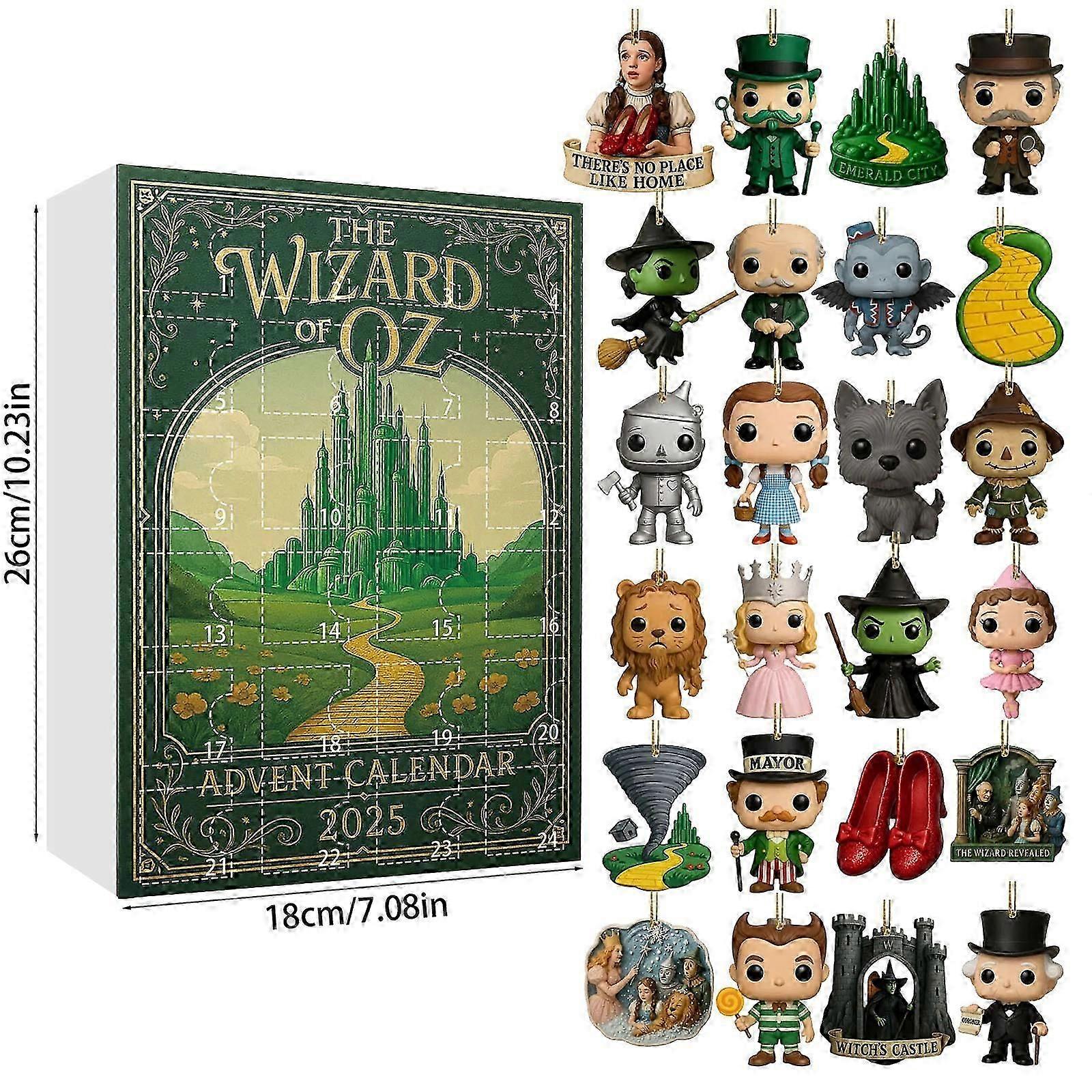 THE WIZARD OF OZ ADVENT CALENDAR 2025 Christmas Tree Acrylic Ornament Pendant