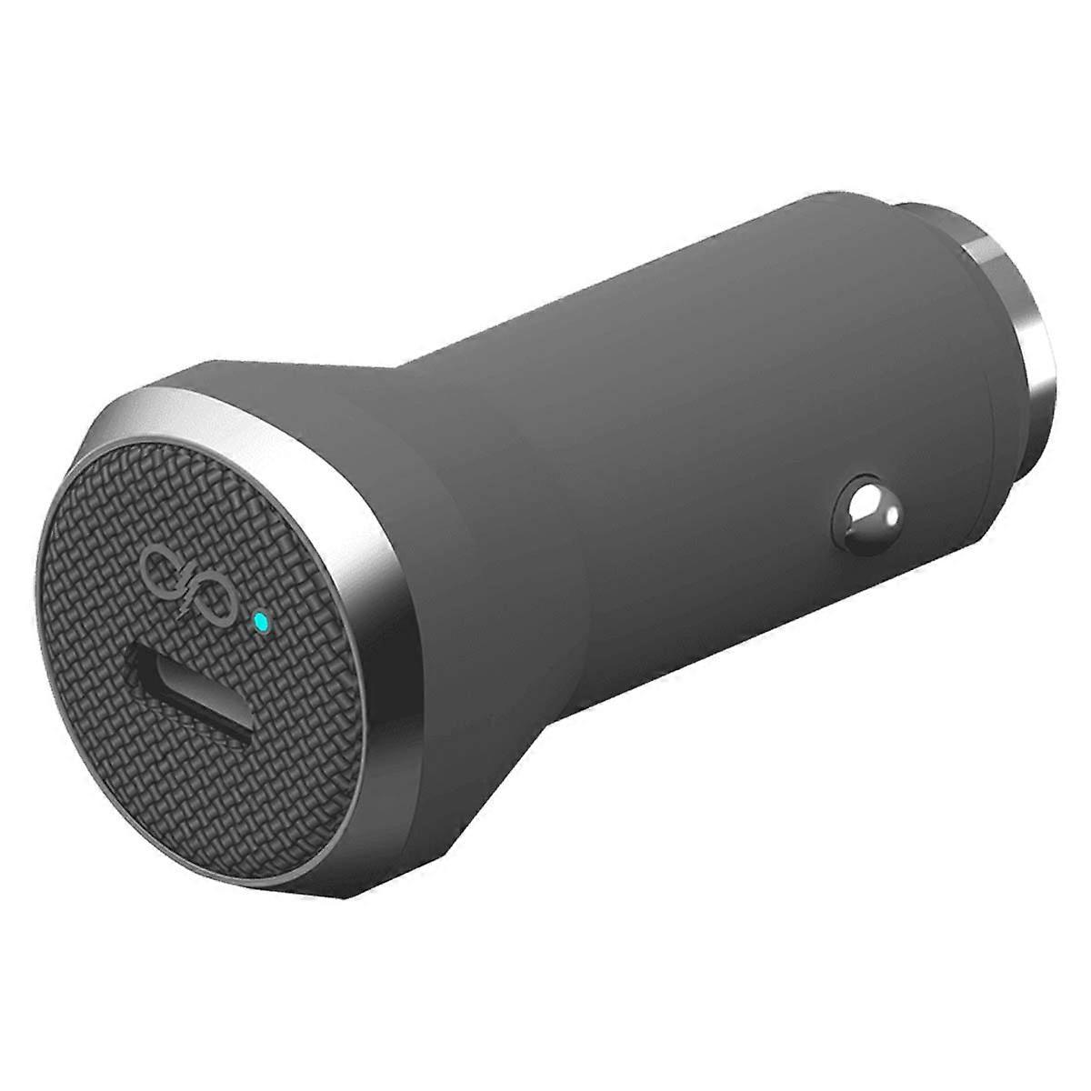 Chargeur de voiture Power Delivery USB C 27 W, gris