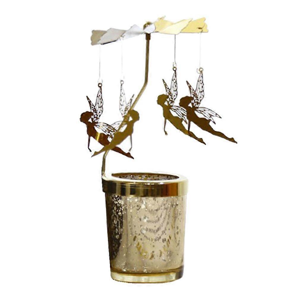 Romantic Candle Holder Stand Spining Elf Tealight Candle Holder