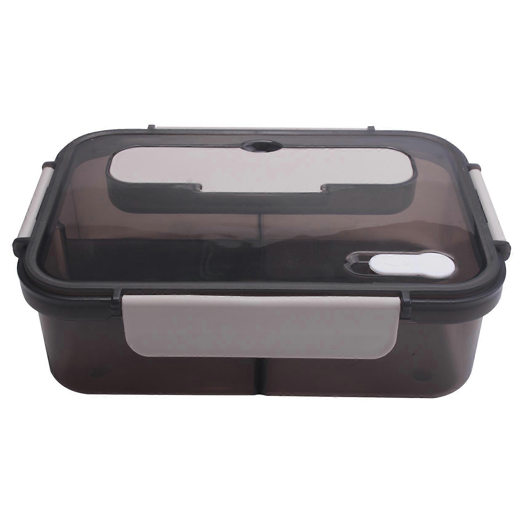 Lunch Box, 1500Ml Bento Box, Food Container with 3 Compartments and Cutlery Set,Microwave and Meal Prep Containers