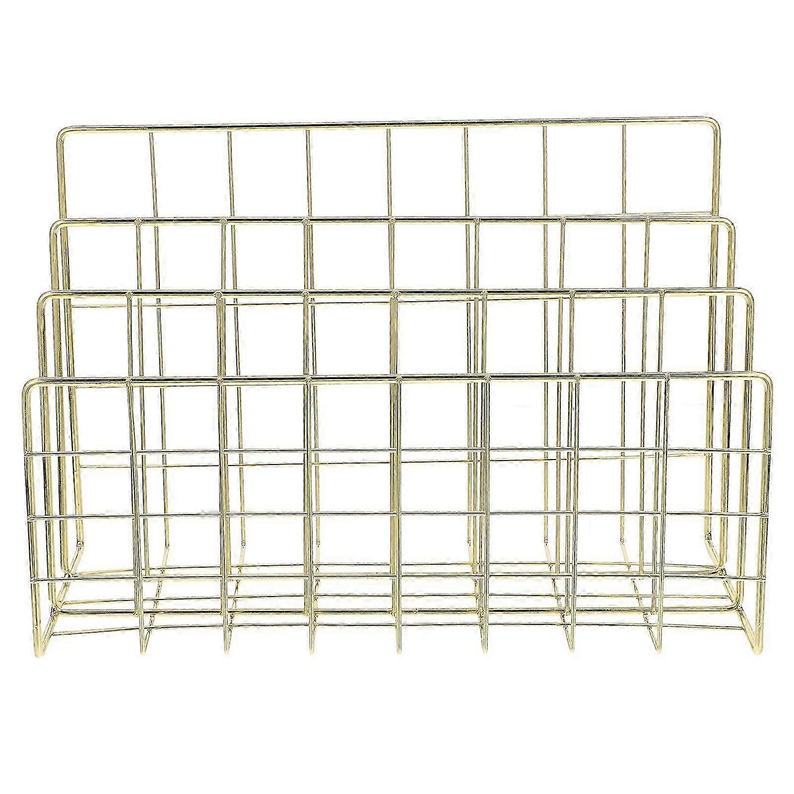Office Desk Organizer With 3 Slots Metal Mail Holder File Sorter For Desk Mail Holder Mail Organizer Countertop Unique F