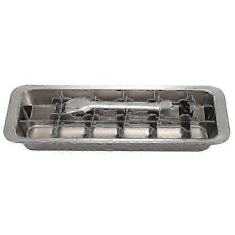 Lever-style Stainless Steel Ice Tray with Ice Making Mold & Ice Cracker - 2 in 1, Best Seller 2025