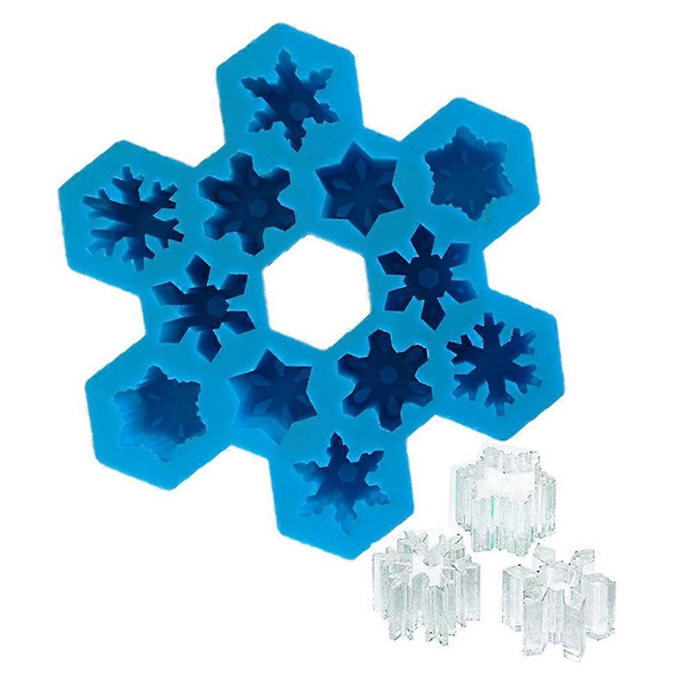 Snowflake Chocolate Molds Silicone Candy Molds for Baking 2Pcs Assorted Color