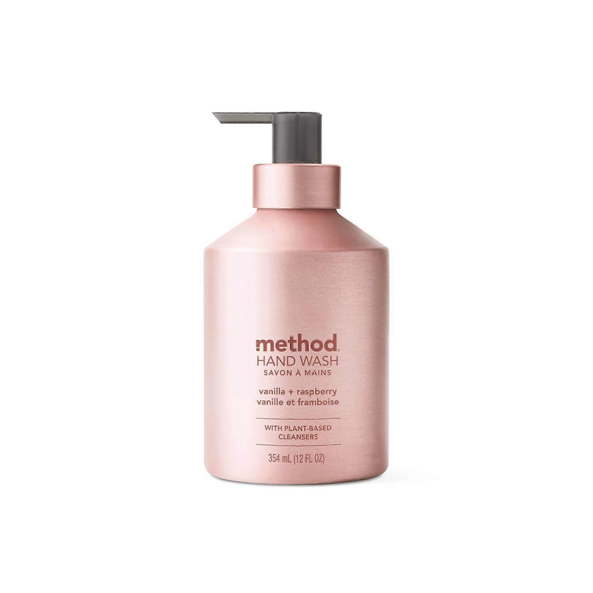 Method Aluminum Gel Hand Soap, Vanilla + Raspberry, 12 Oz