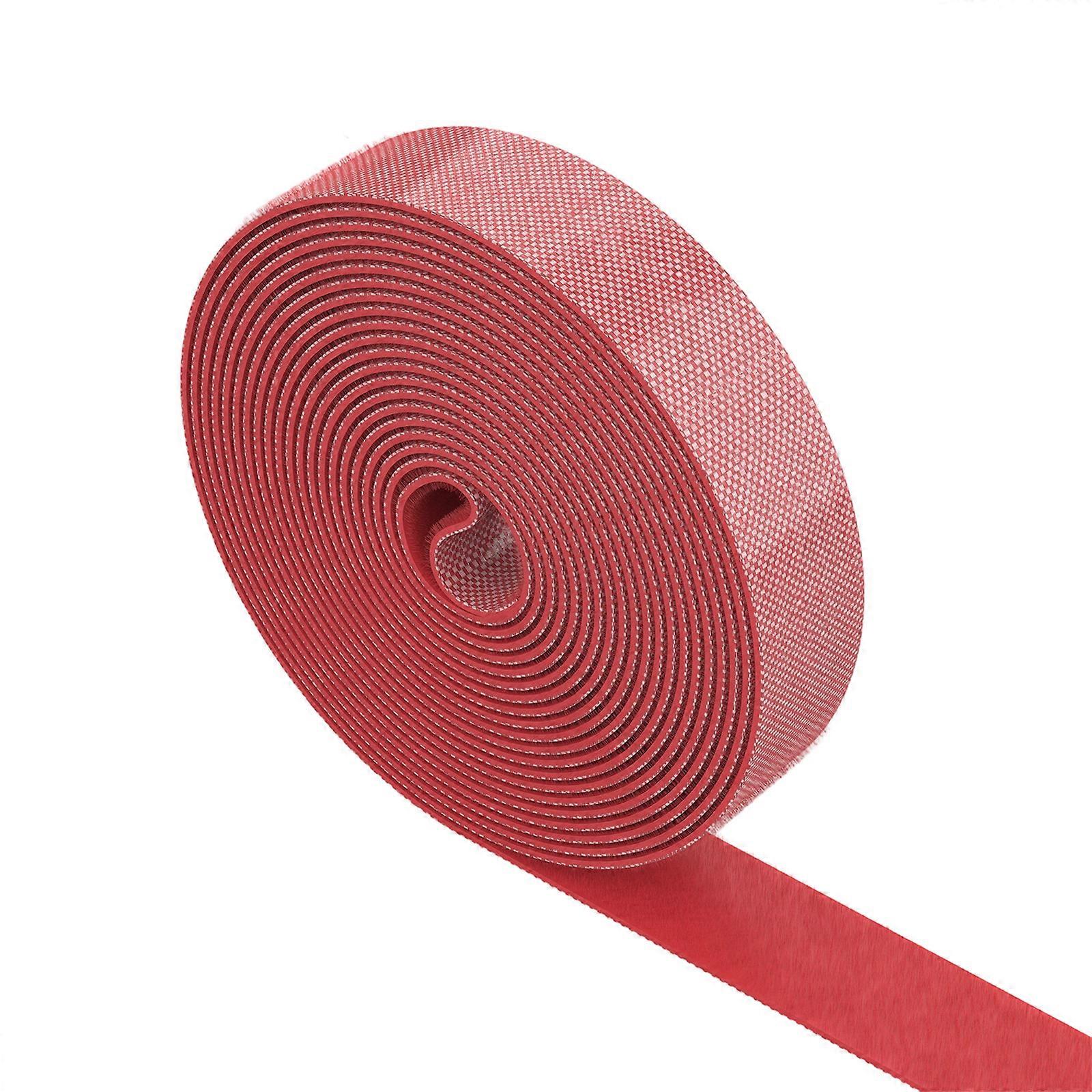 Multipurpose Polyamide Cable Attachments 5M Identity Adhesive Cord Encloses For Electronics Gardening Sports Equipment  Red