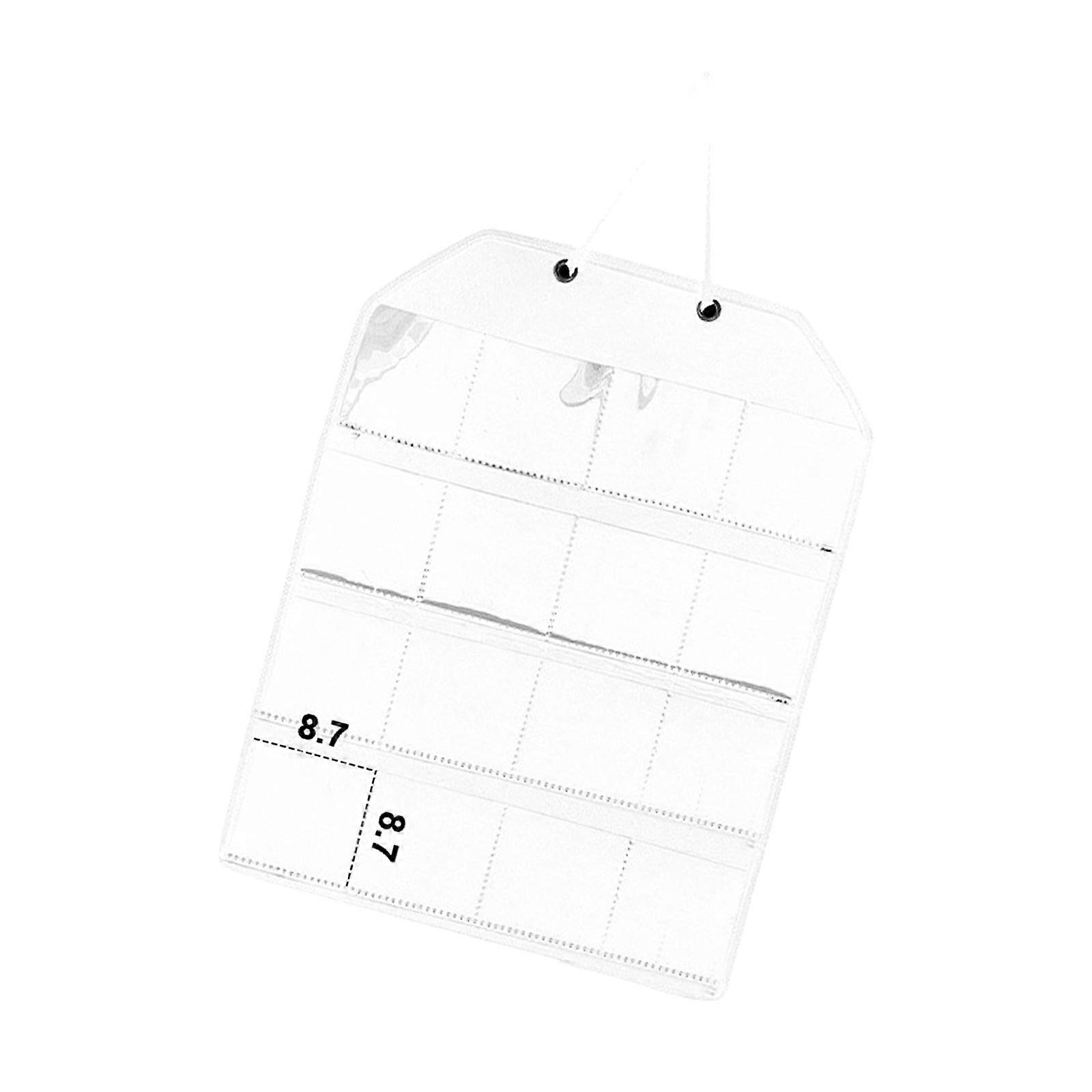 Purpose Felt For Collectible Pins Keys Cards Compact Hanging With Secure Protective Compartments  White