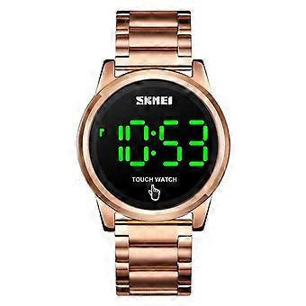 SKMEI 1684 Sportuhr für Herren mit Stahlarmband, Farbe: Roségold