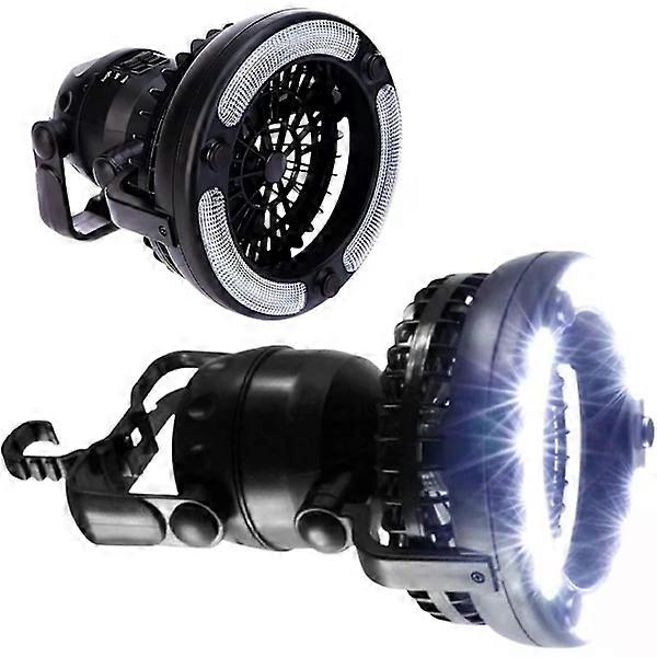 Portable 2-in-1 LED lantern with ceiling fan, perfect for camping and emergencies, built-in handle and hook, hang or stand YC