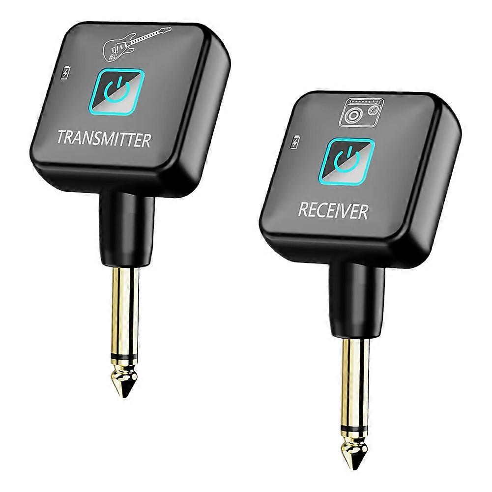 2.4GHz Wireless Guitar System Wireless Guitar Transmitter Receiver 4 Signal Channel for Guitar Electric Instruments A