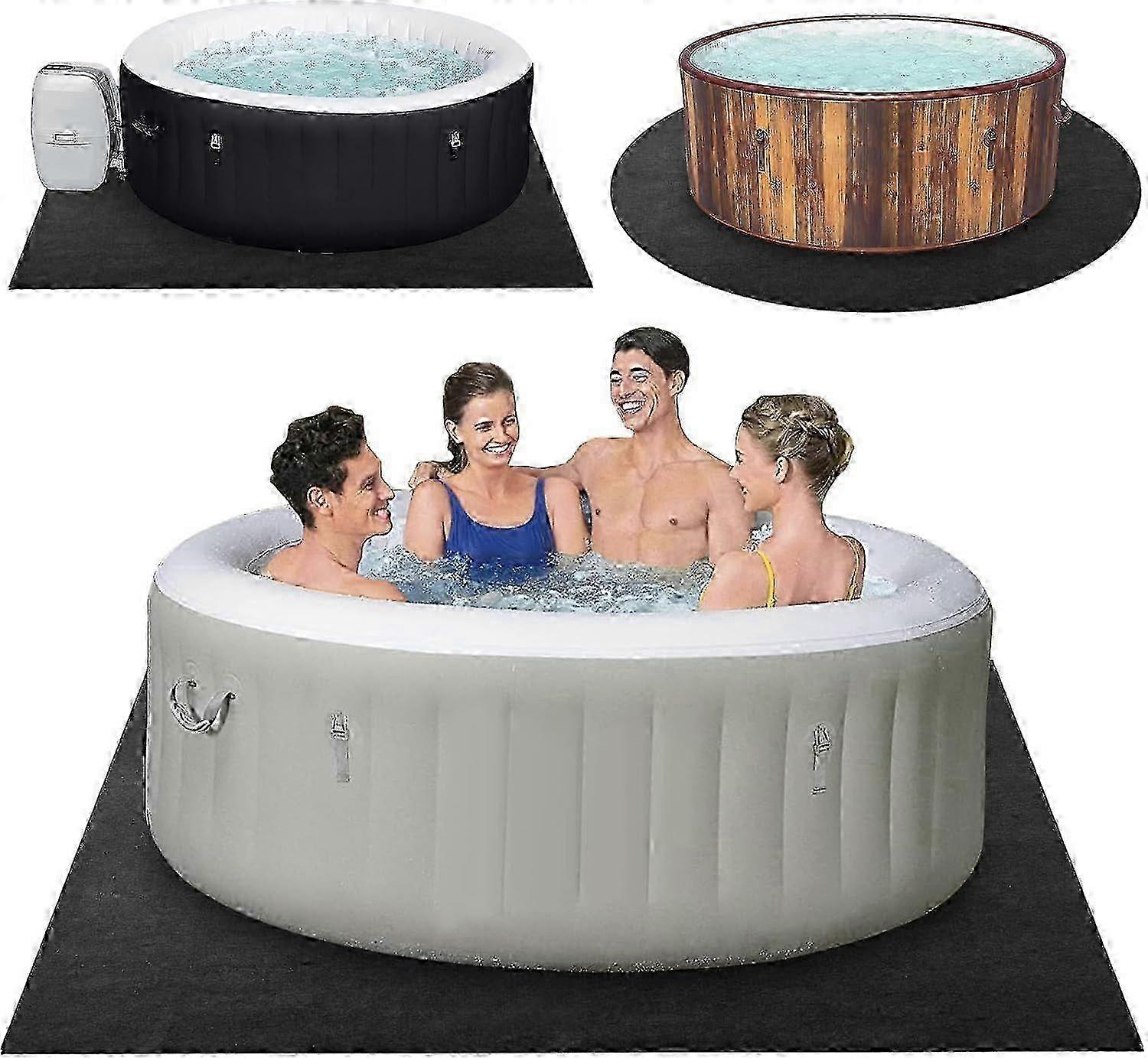 Nyeste modell 80 * 80 tommers boblebadmatte, oppblåsbar boblebadmatte utendørs