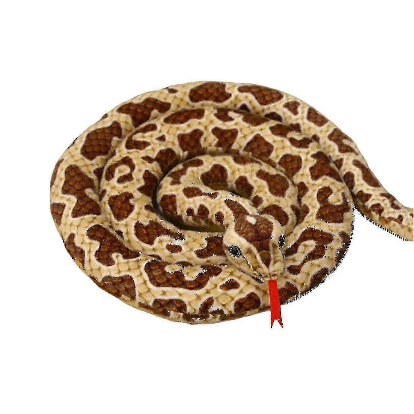 Soft Snake Plush Toy for Halloween Party - 2m Realistic Fabric Decoration