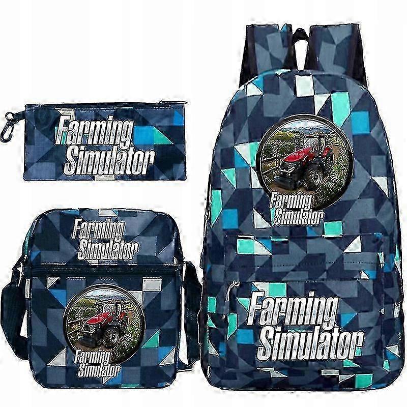 Farming Simulator Set Backpack Bag Pencase w