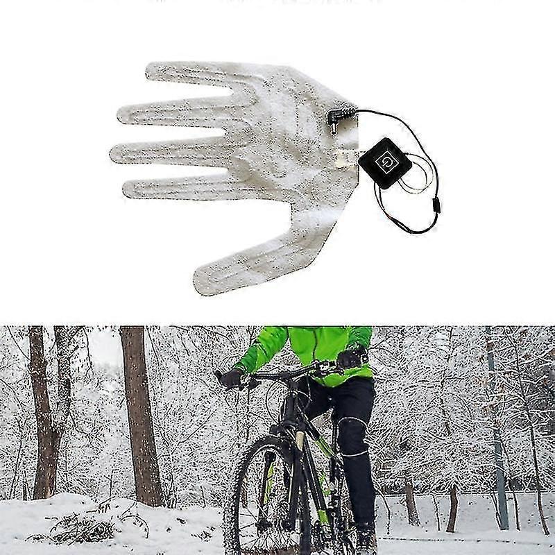 Usb Heated Gloves Winter Warm Five-finger Gloves Heating Pad Electric Heating