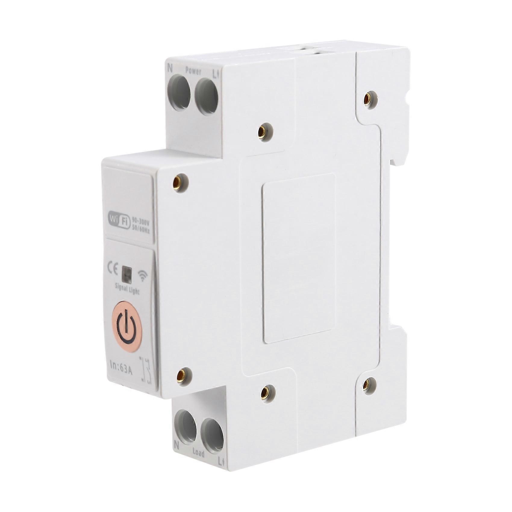 TUYA WiFi Smart Switch Energy Meter 63A 1P+N MCB Circuit Breaker Timer Relay