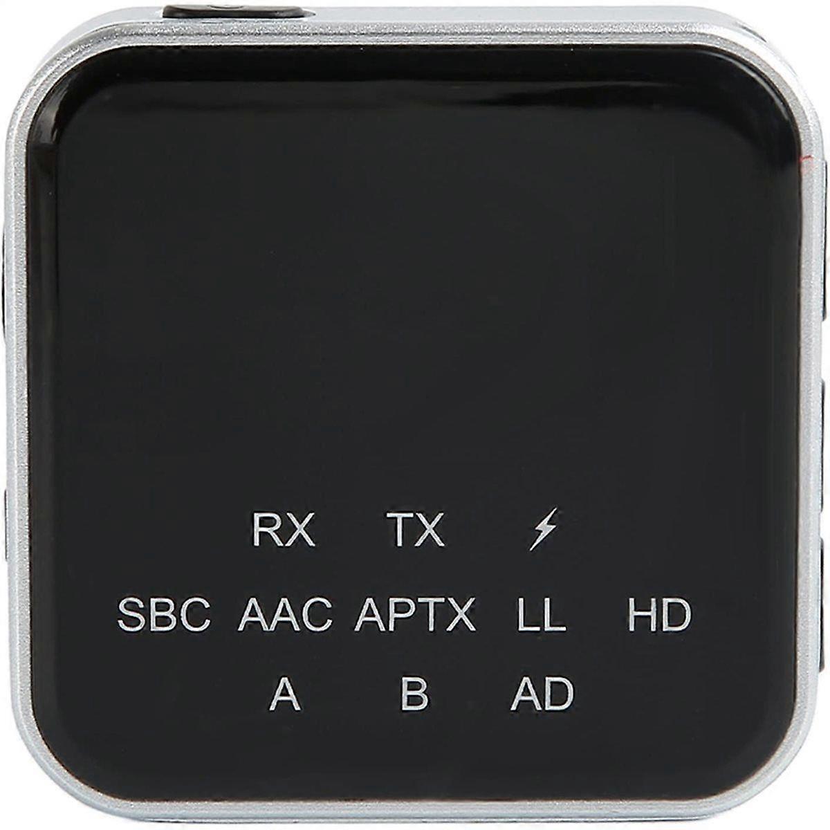 Bluetooth 5.2 Transmitter Receiver, Adaptive HD Adapter, Dual Mode, Low Latency Audio with 3.5mm AU