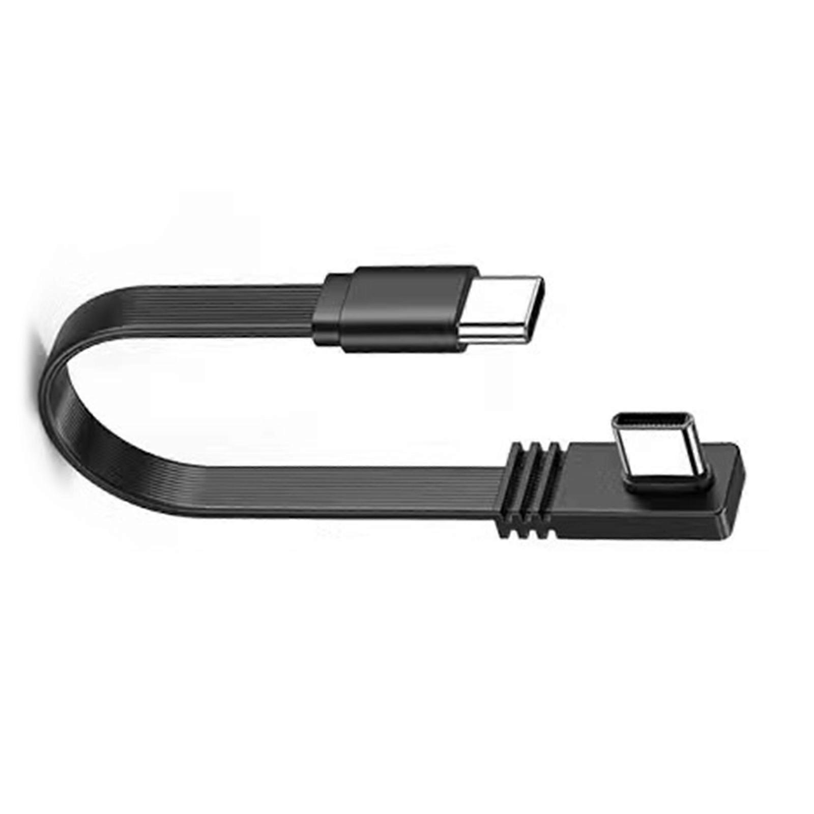 Speed  Typc C Charging Cable 240W Output Right Angle Connection for Efficient Charging of Phones Laptops & Tablets Multicolor