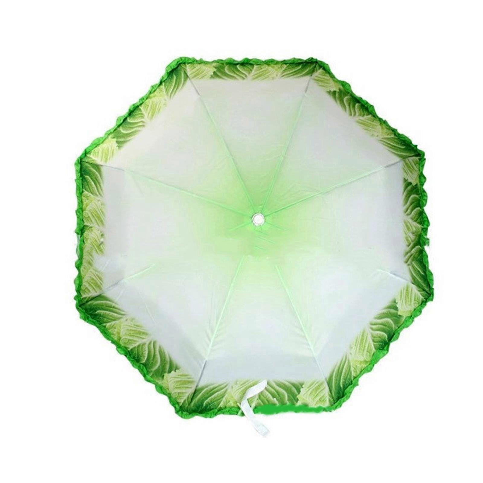 Creative Cabbage Umbrella Compact Travel Umbrella,Windproof Umbrella Portable Folding Umbrella with Reinforced Ribs Multicolor