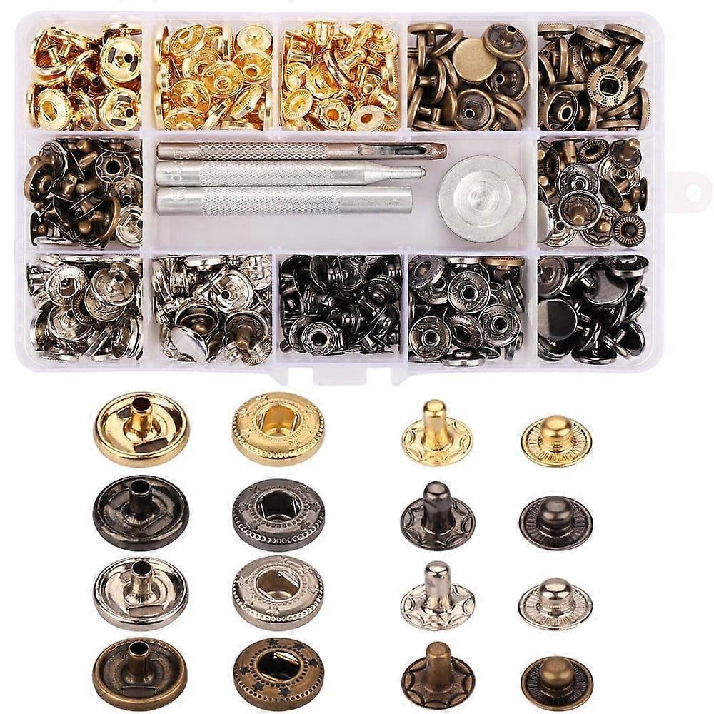 Faucets Celebration Activ Tool Tools Snap 100 Button Fastener Studs Press for Clothing Set Kit with Fixing Tools & Home Improvement