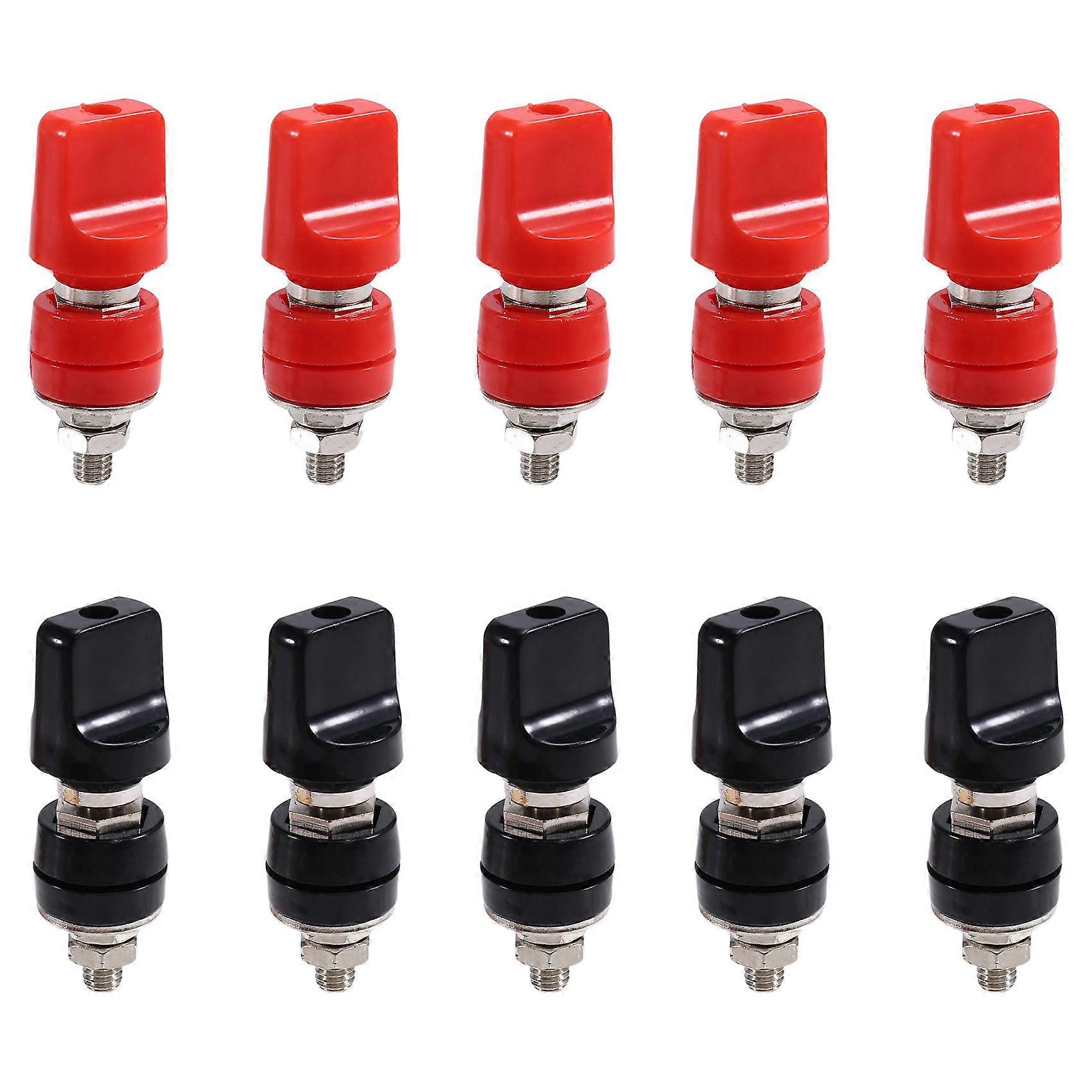 10Pcs 555B Current Binding 4mm Binding Post M6 Current Terminal Brass Terminal Binding Post