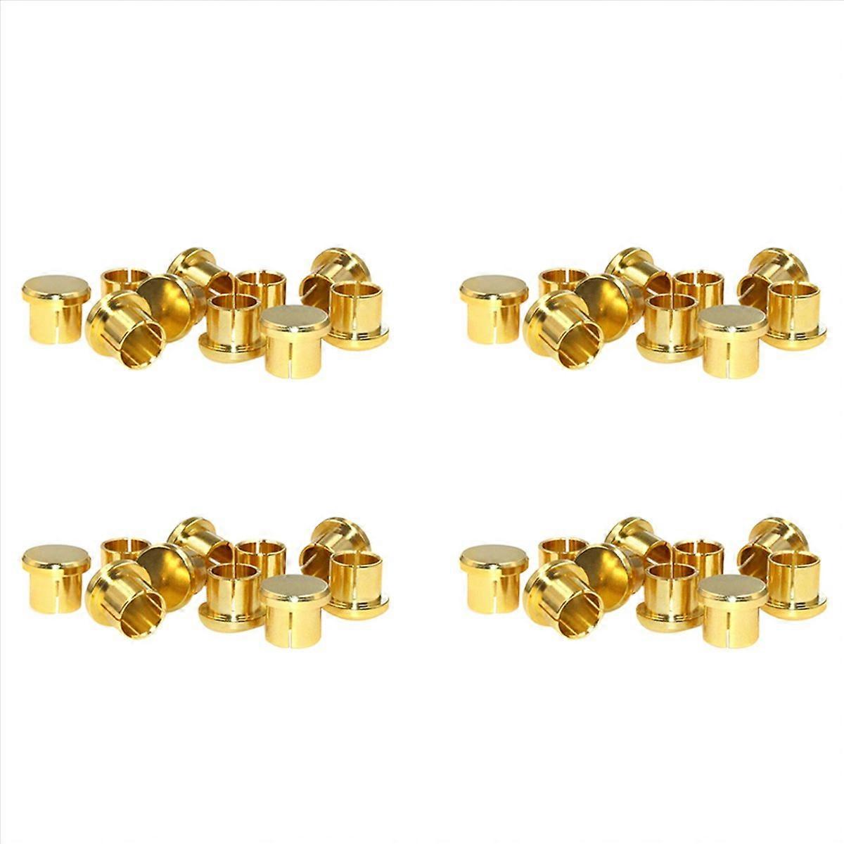 32Pcs Gold Plated Protection Cap Plug Short-Circuit Socket Phono Connector Shielding Plug Socket Pro