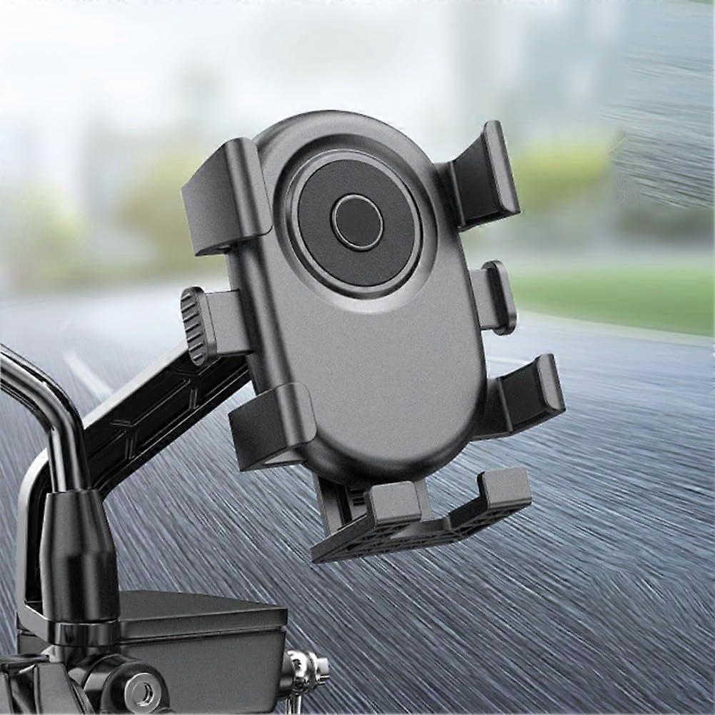 Motorcycle and Scooter Phone Holder Handlebar Bracket Secure ABS Design (mirror mount)