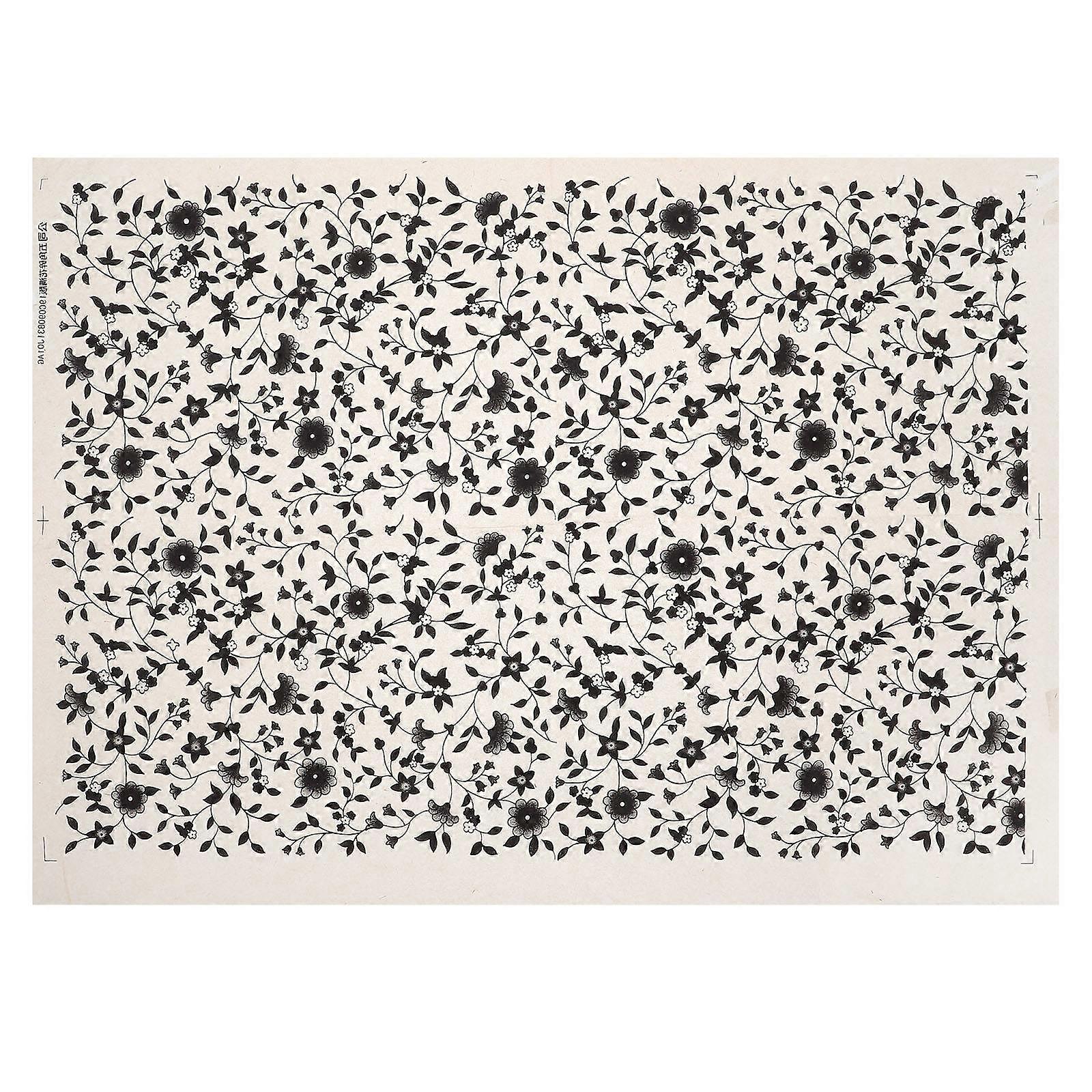 Ceramic Transfer Decal Pottery Paper for Decoration 1 Sheet Multi Color