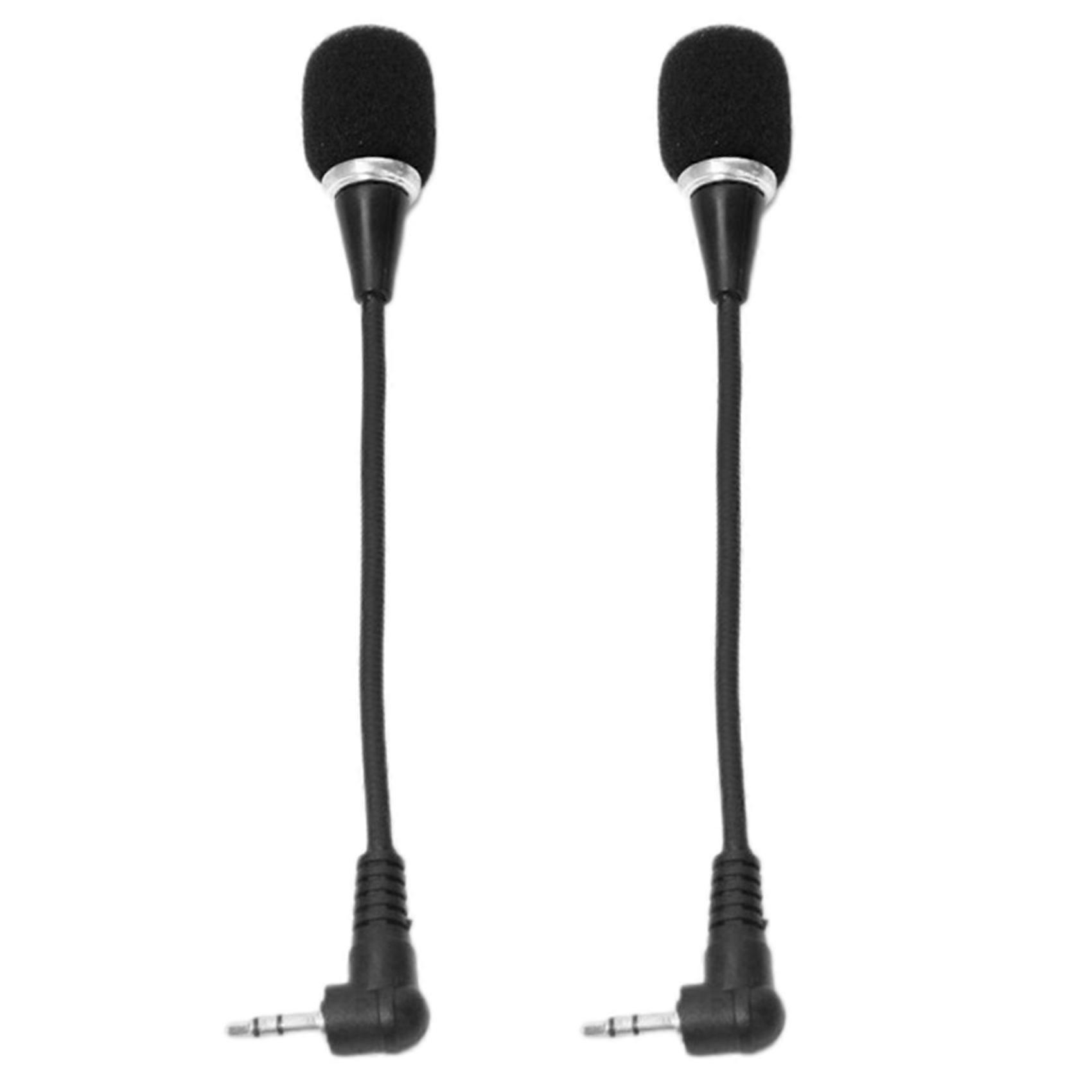 2X Mini Notebook Microphone Microphone Tablet PC 3.5mm External Microphone