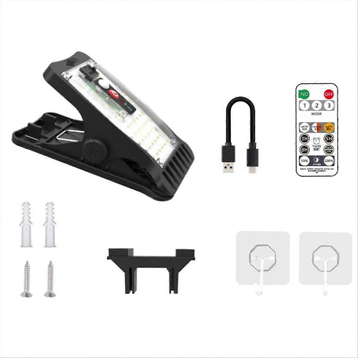 Solar outdoor clip light led courtyard garden light