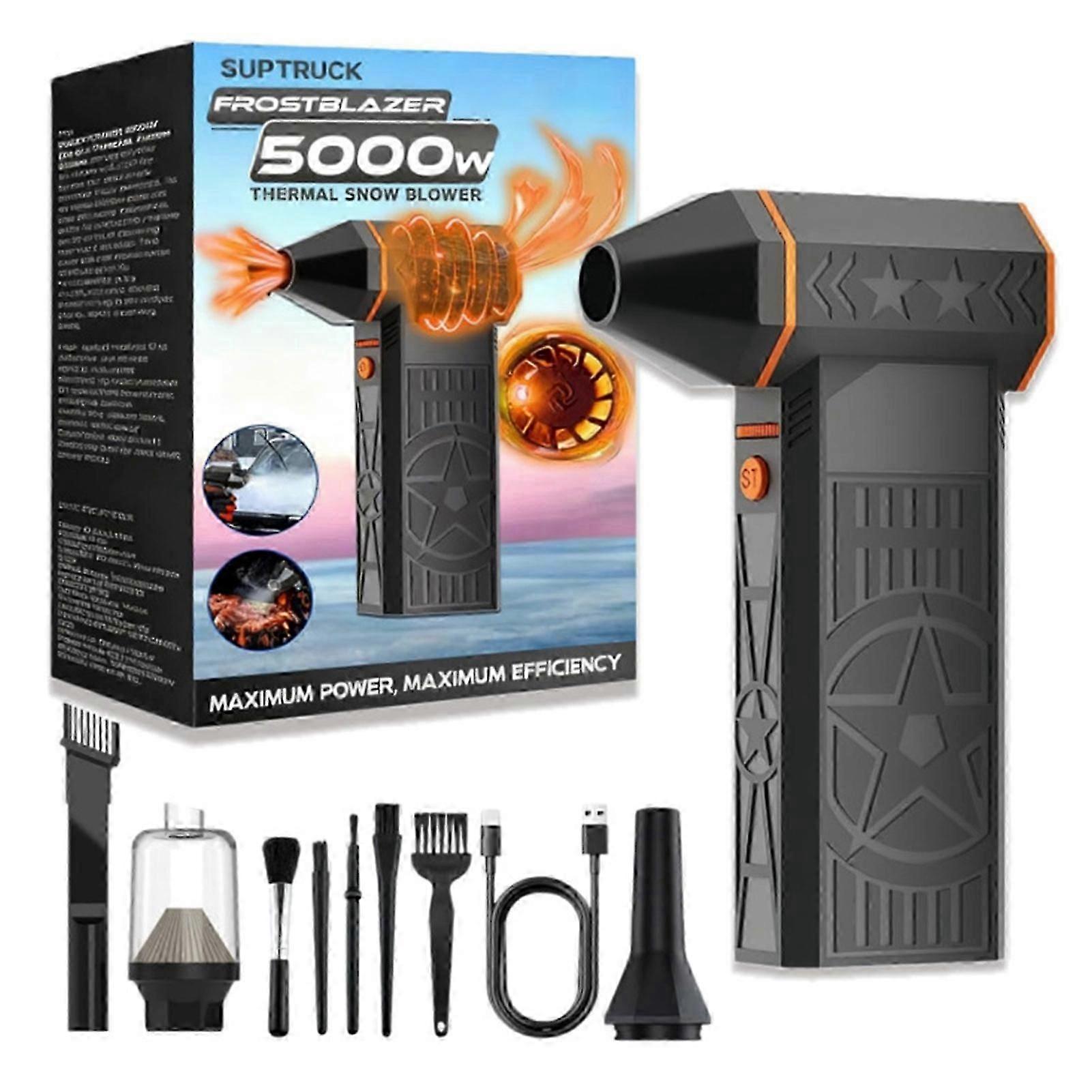 Portable Thermal Snow Blowers Multi Speed Adjustable for Yard Garage Campingcc