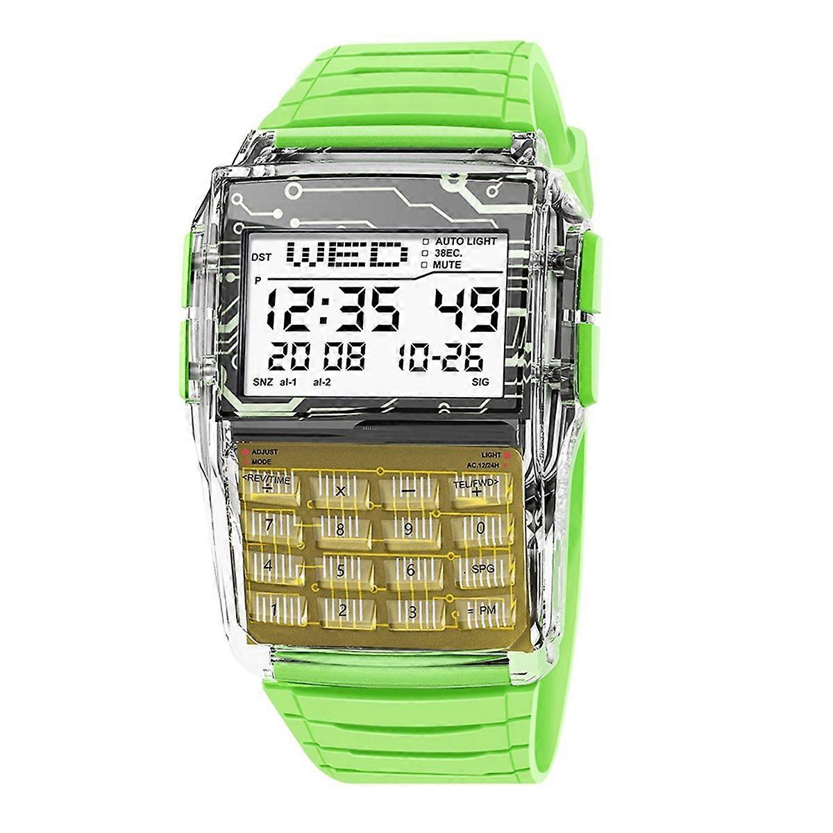 Multi-Function Calculator Electronic Watch That Can Record Numbers
